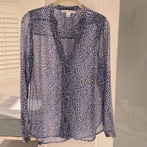 DVF sheer blouse, size 4